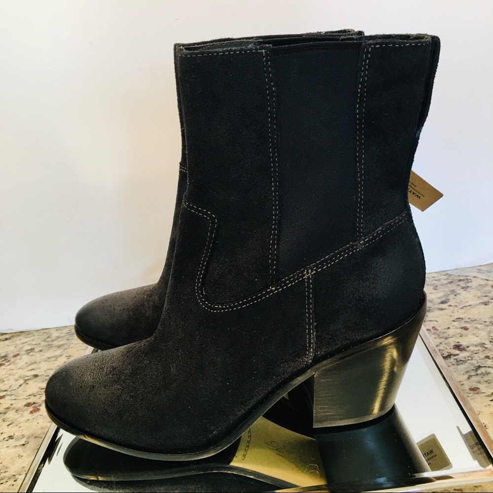 COLE HAAN WATER PROOF MID CALF 3” block heel boot - Picture 2 of 7